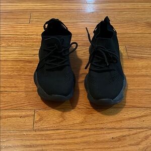 Black Knit Sneakers